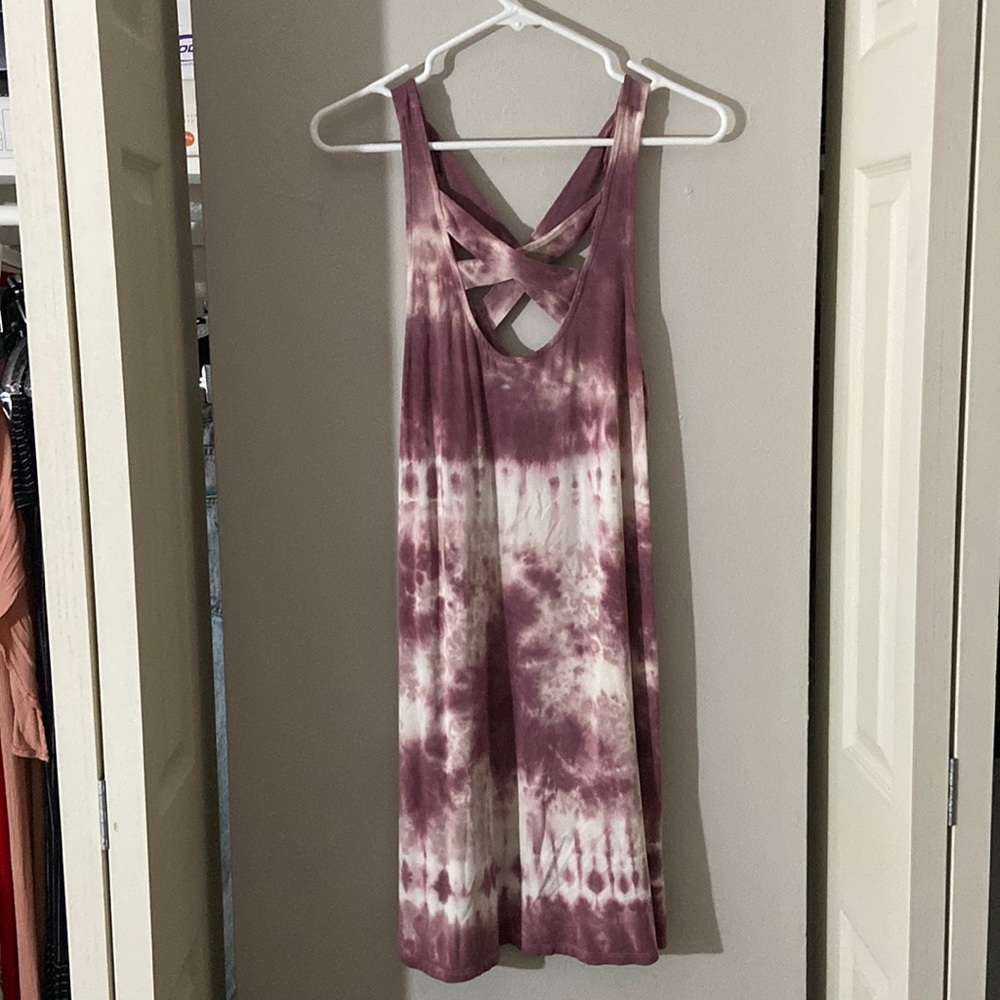 Purple Tie-Dye American Eagle Dress